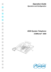 Auerswald Comfortel 2600 Operation Manual Pdf Download Manualslib