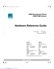 Arm ARM7TDMI Hardware Reference Manual