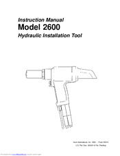 Huck 2600 Instruction Manual