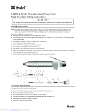 Avdel 74101 Fitting Instructions