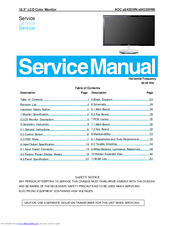 AOC e943SWNK Service Manual