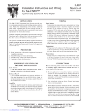 Alpha Communications TekTone Tek-ENTRY Installation Instructions