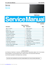 AOC E2343FS - Service Manual