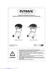 Outback Omega Charcoal 100 Assembly And Operating Instructions Manual