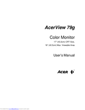 Acer AcerView 79g User Manual