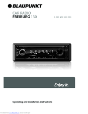 Blaupunkt FREIBURG 130 Operating And Installation Instructions