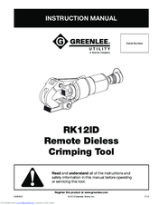 Greenlee RK12ID Instruction Manual