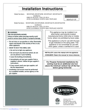 Kingsman MCVST42NE Installation Instructions Manual