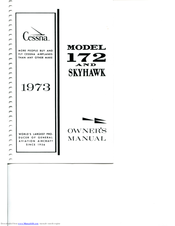 Cessna 172 Series 1973 Owner's Manual
