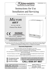 Glow-worm Micron 60FF Instructions For Use Installation And Servicing