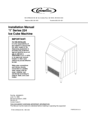 Cornelius IWCS224E50 Installation Manual