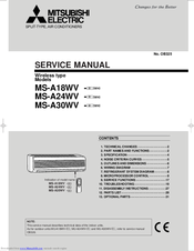 Mitsubishi Electric MS-A30 WV Series Service Manual