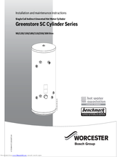 Worcester Greenstore TC Cylinder 250 litre Installation And Maintenance Instructions Manual