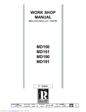 Ruggerini MD150 Workshop Manual