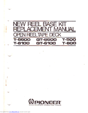 Pioneer T-600 Replacement Manual