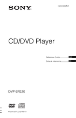 Sony DVP-SR320 Reference Manual