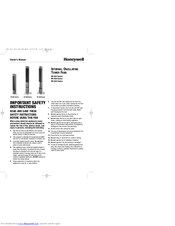 Honeywell HY-026 Series Owner's Manual