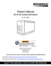 Generac Portable Products 8 kVA Owner's Manual