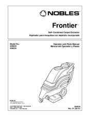 Nobles Frontier 608549 Operator And Parts Manual
