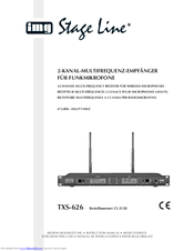 IMG STAGE LINE TXS-626 Instruction Manual