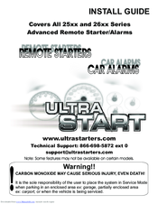 Ultra Start 26 SERIES Install Manual