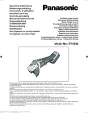 Panasonic EY4640 Operating Instructions Manual