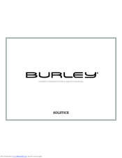 Burley Solstice Owner's Instruction & Safety Manual