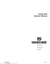 HUSTLER 3700 Operator's Manual