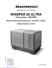Mastervolt WHISPER 20 ULTRA User Manual