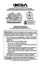Desa CRB3624NR Owner's Operation And Installation Manual