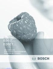 Bosch B36IT series Use & Care Manual