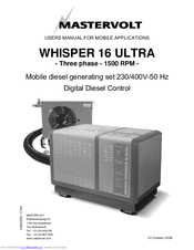 Mastervolt WHISPER 16 ULTRA User Manual