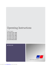 MTU 6R 1600 G80S Operating Instructions Manual