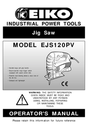 K-eiko EJS120PV Operator's Manual