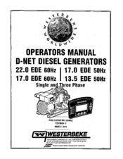 Westerbeke 22.0 EDE 60Hz Operator's Manual