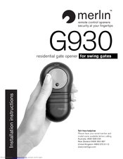 Merlin G930 Installation Instructions Manual