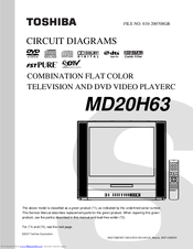 Toshiba MD20H63 Circuit Diagrams