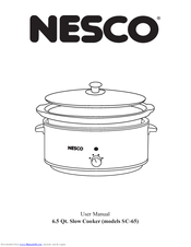Nesco SC-65 User Manual