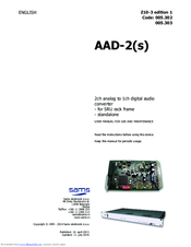 Sams AAD-2 User Manual For Use And Maintenance