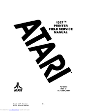 Atari 1027 Service Manual