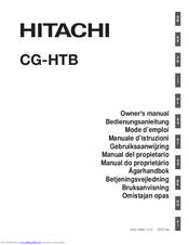 Hitachi CG-HTB Owner's Manual