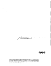 Fleetwood 1998 American Tradition Owner's Manual