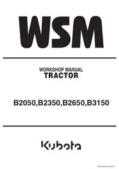 Kubota WSM B2650 Workshop Manual