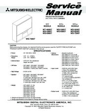 Mitsubishi Electric WS-73907 Service Manual