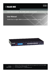 Black Box AVS808-H User Manual