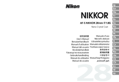 Nikon AF-S NIKKOR 28mm f/1.8G User Manual