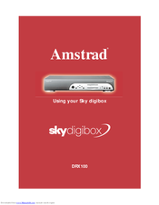 AMSTRAD DRX100 Sky digibox Manual