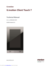merten U.motion Client Touch 7 Technical Manual