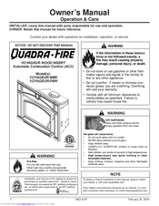 Quadra-Fire OYAGEUR-MBK Owner's Manual