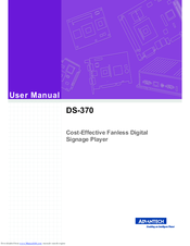 Advantech DS-370 User Manual